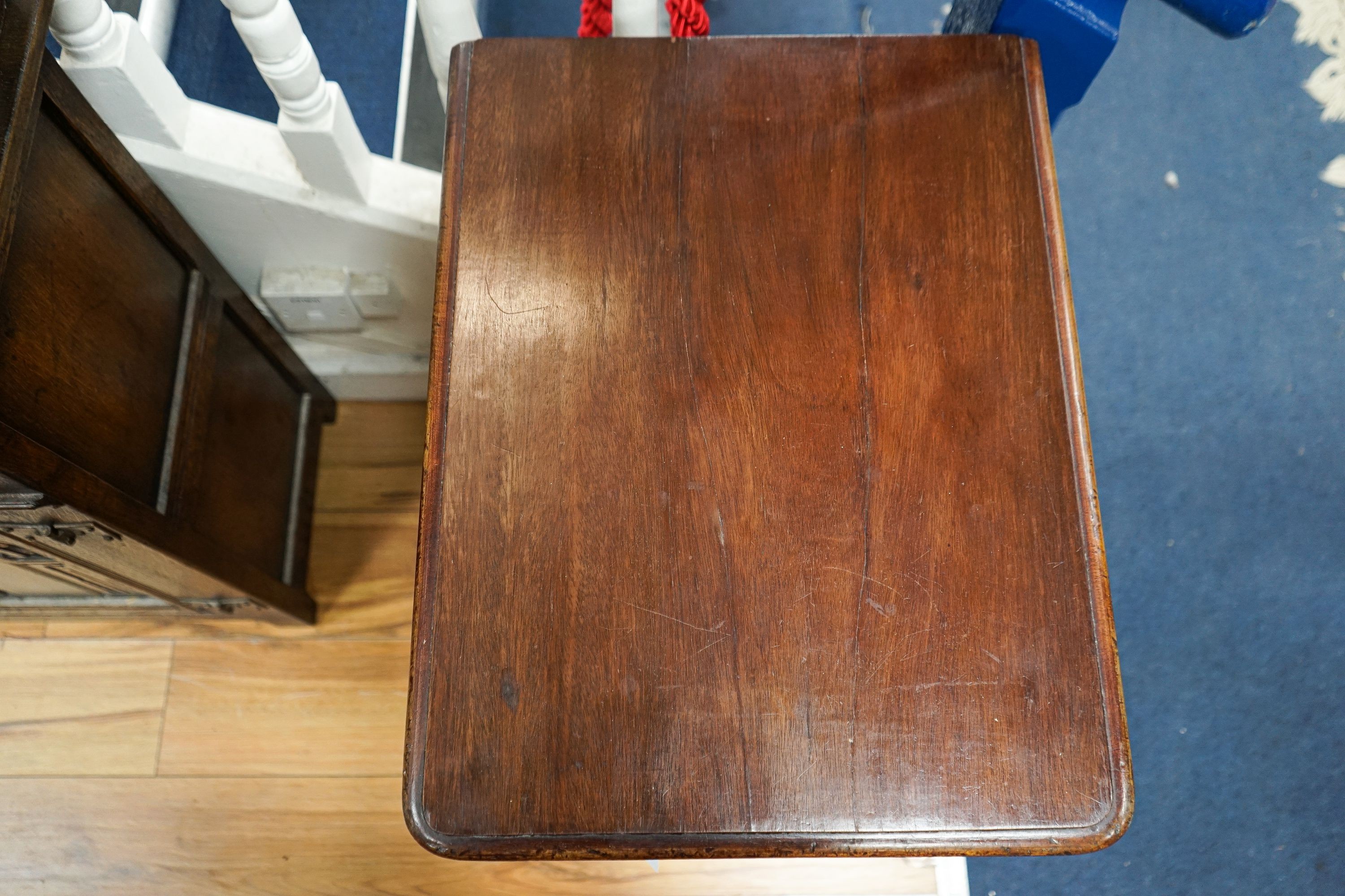 A Victorian mahogany bedside chest, width 41cm, depth 53cm, height 69cm